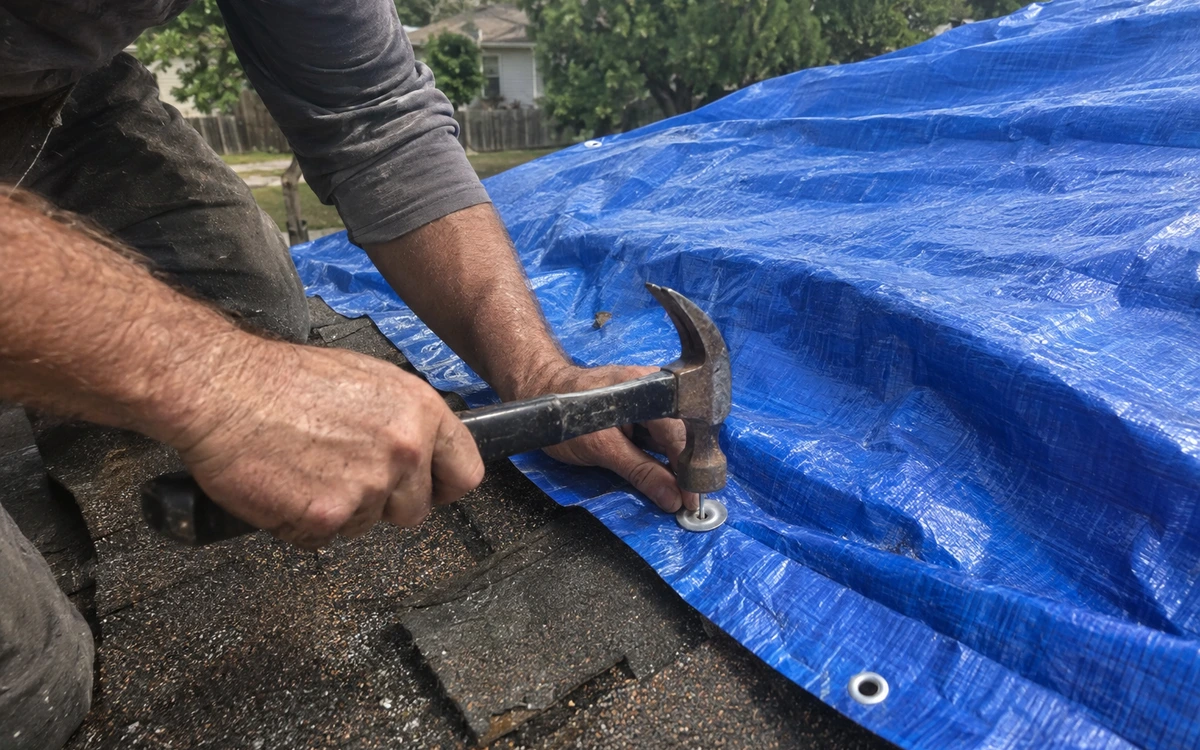 Emergency roof tarping contractor